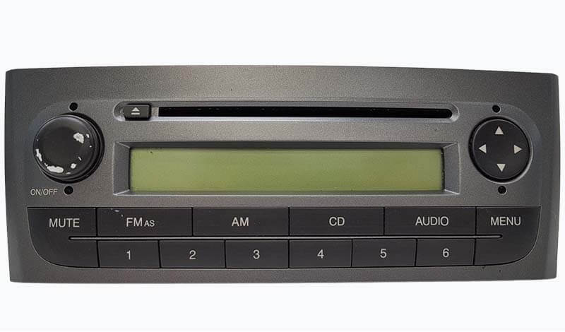 Radio code for CD radio player Fiat Grande Punto